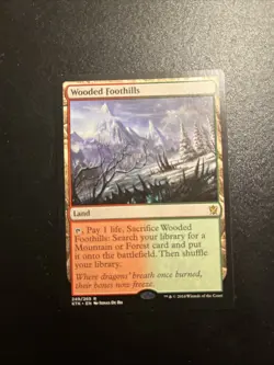 Wooded Foothills Khans of Tarkir Regular MTG Magic the Gathering - Image 2