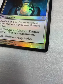 Aura of Silence -Foil Light Play MTG 10th Edition - Image 3