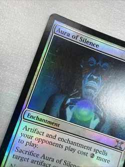Aura of Silence -Foil Light Play MTG 10th Edition - Image 5