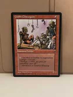 Goblin Chirugeon -Frazier MTG Fallen Empires -Near Mint, Magic The Gathering CCG - Image 1