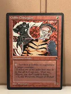 Goblin Chirurgeon (Phil Foglio) - MTG Fallen Empires - Near Mint, CCG - Image 1