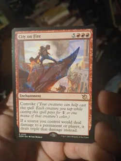MTG City On Fire March of the Machine Card 135/548 - Image 1
