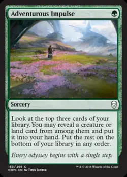 Adventurous Impulse - Light Play MTG Dominaria - Image 1