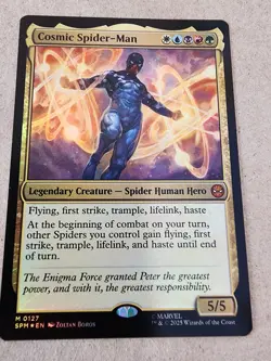 Cosmic Spider-Man - #127 Foil - Marvel's Spider-Man - Mtg - Image 1