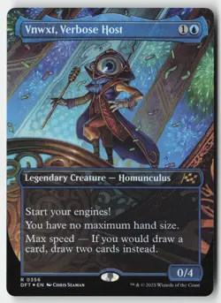 MTG - Vnwxt, Verbose Host (Borderless) FOIL R Aetherdrift 356 LP-NM - Image 1
