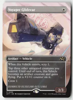 MTG - Voyager Glidecar (Borderless) R Aetherdrift 299 LP-NM - Image 1