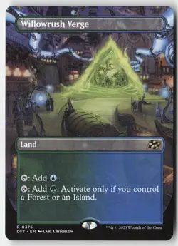 MTG - Willowrush Verge (Borderless) R Aetherdrift 375 LP-NM - Image 1