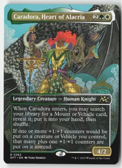 MTG - Caradora, Heart of Alacria (Borderless) R Aetherdrift 362 LP-NM - Image 1