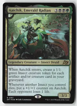 MTG - Aatchik, Emerald Radian FOIL R Aetherdrift 187 LP-NM - Image 1
