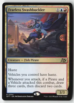 MTG - Fearless Swashbuckler R Aetherdrift 204 LP-NM - Image 1