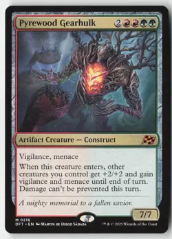 MTG - Pyrewood Gearhulk M Aetherdrift 216 LP-NM - Image 1