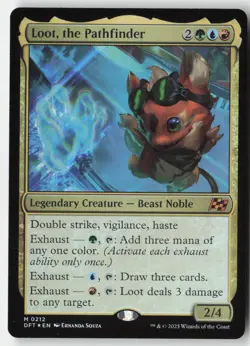 MTG - Loot, the Pathfinder FOIL M Aetherdrift 212 LP-NM - Image 1