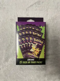 Pokemon Trick or Trade Booster Pack box 15 Packs 2025 Sealed Walgreens Exclusive - Image 1