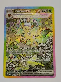 Pokemon Leafeon EX Prismatic Evolutions 144/131 Special Illustration Rare (SIR) - Image 2