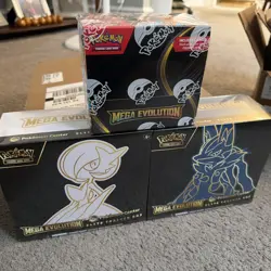 Pokemon Center Mega Evolutions Gardevoir + Lucario ETB + Enhanced Booster Box - Image 1