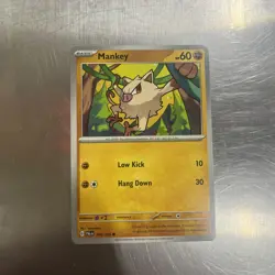 Mankey - 106/193 - Common - Scarlet & Violet - Paldea Evolved Pokemon TCG - Image 1