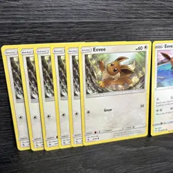 8x Eevee Lot Pokemon Cards Collection 052/072, 49/68 - Image 2