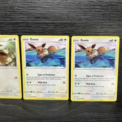 8x Eevee Lot Pokemon Cards Collection 052/072, 49/68 - Image 3