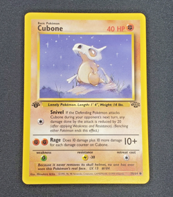 Cubone 50/64 Jungle 1st Edition 1999 Pokemon Card - LP - Image 1