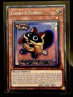 Cooky☆Yummy Collector’s Rare 1st Edition Mint Yu-Gi-Oh! Card [JUSH-EN017] - Image 1