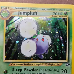 Jumpluff 7/111 Pokemon Neo Genesis Holo Rare Card - MP - Image 4