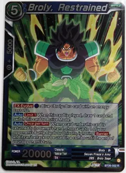 Broly, Restrained - Ultimate Advent - DBS Card Game - NM --- FOIL - Image 1