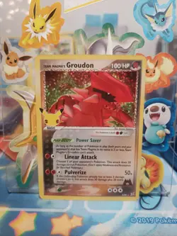 Team Magma’s Groudon 9/95 - Celebrations 25th Anniversary - Holo Pokemon Card NM - Image 1