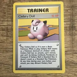 CLEFAIRY DOLL 70/102 - 4TH PRINT 1999-2000 Rare - BASE SET - Pokemon Card - NM - Image 1