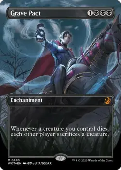MTG English Grave Pact (Anime Borderless) (Confetti Foil) NM Foil - Image 1