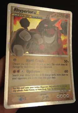Rhyperior LV X DP29 Diamond & Pearl PROMO HOLO ULTRA RARE Shiny Pokemon Card LP - Image 3