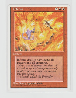Magic the Gathering ~ MTG ~ 1x Inferno ~ M/NM ~ 4th Edition - Image 1