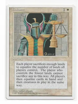 Magic the Gathering ~ MTG ~ 1x Balance ~ Fourth Edition ~ 4Ed ~ MP - Image 1