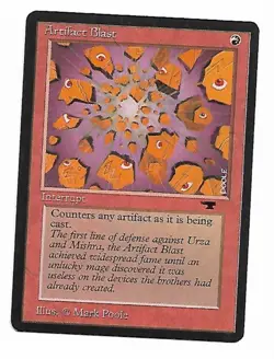 Magic the Gathering ~ MTG ~ 1x Artifact Blast ~ M/NM ~ Antiquities - Image 1