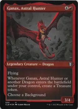 Ganax, Astral Hunter (Foil Etched) - FOIL - U Commander Legends: Battle for Bald - Image 1