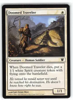Doomed Traveler *PLAYSET* Magic MtG x4 Innistrad SP - Image 1