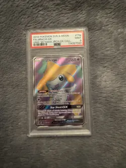 Pokemon Jirachi GX Sun & Moon Unified Minds 79A/236 Holo Alt Art Promo PSA 9 NM - Image 1