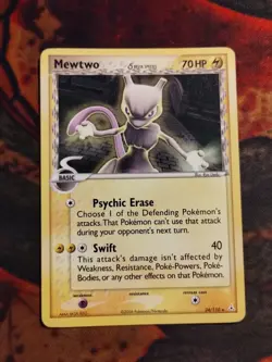 Pokemon Vintage Mewtwo Delta Species 24/110 EX Holon Phantoms - LP - Image 1
