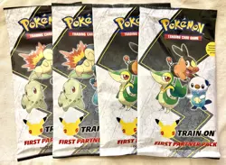 🔥Pokemon Celebrations 1st Partner Unova & Jhoto 3 Jumbo w/2 boost (lot of 4)🔥 - Image 1