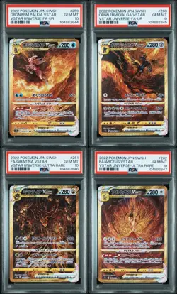 PSA 10 Pokemon Japanese Giratina Arceus Palkia Dialga UR Set VSTAR Universe 2022 - Image 1