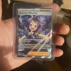 Pokemon TCG Acerola's Mischief 165/132 Art RARE Mega Evolution - Image 1