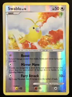 Pokemon TCG Swablu SH5 Platinum Shiny Reverse Holo Rare [Excellent - NM] - Image 1