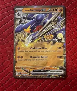 Pokemon TCG Cynthia's Garchomp ex 104/182 Sv10: Destined Rivals Holo MINT/NM - Image 1