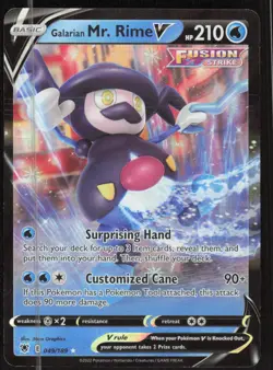 Pokemon TCG SWSH10: Astral Radiance #049/189 Galarian Mr. Rime V NM - Image 1