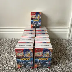 Lot Of 13 Pokemon Scarlet & Violet Surging Sparks Booster Bundle Sealed Boxes - Image 2