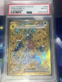 2023 Pokemon SV Paradox Rift Garchomp ex #260/182 PSA 8 - Image 1