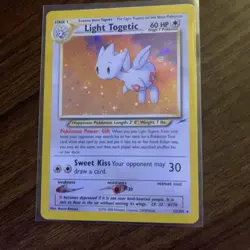 Pokemon TCG Holo Ultra Rare Light Togetic Neo Destiny 15/105 Light Play - Image 1
