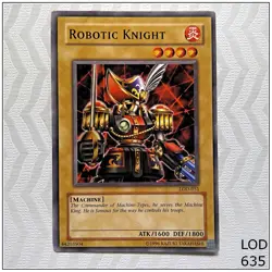 Robotic Knight - LOD-051 - Common Unlimited Yugioh - Image 1