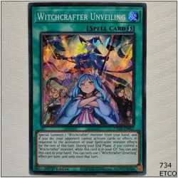 Witchcrafter Unveiling - ETCO-EN067 - Super Rare 1st Edition Yugioh - Image 1
