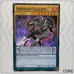 Igknight Gallant - CORE-EN031 - Common 1st Edition Yugioh - Image 1