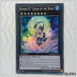 Number 87: Queen of the Night - NUMH-EN034 - Super Rare 1st Edition Yugioh - Image 1